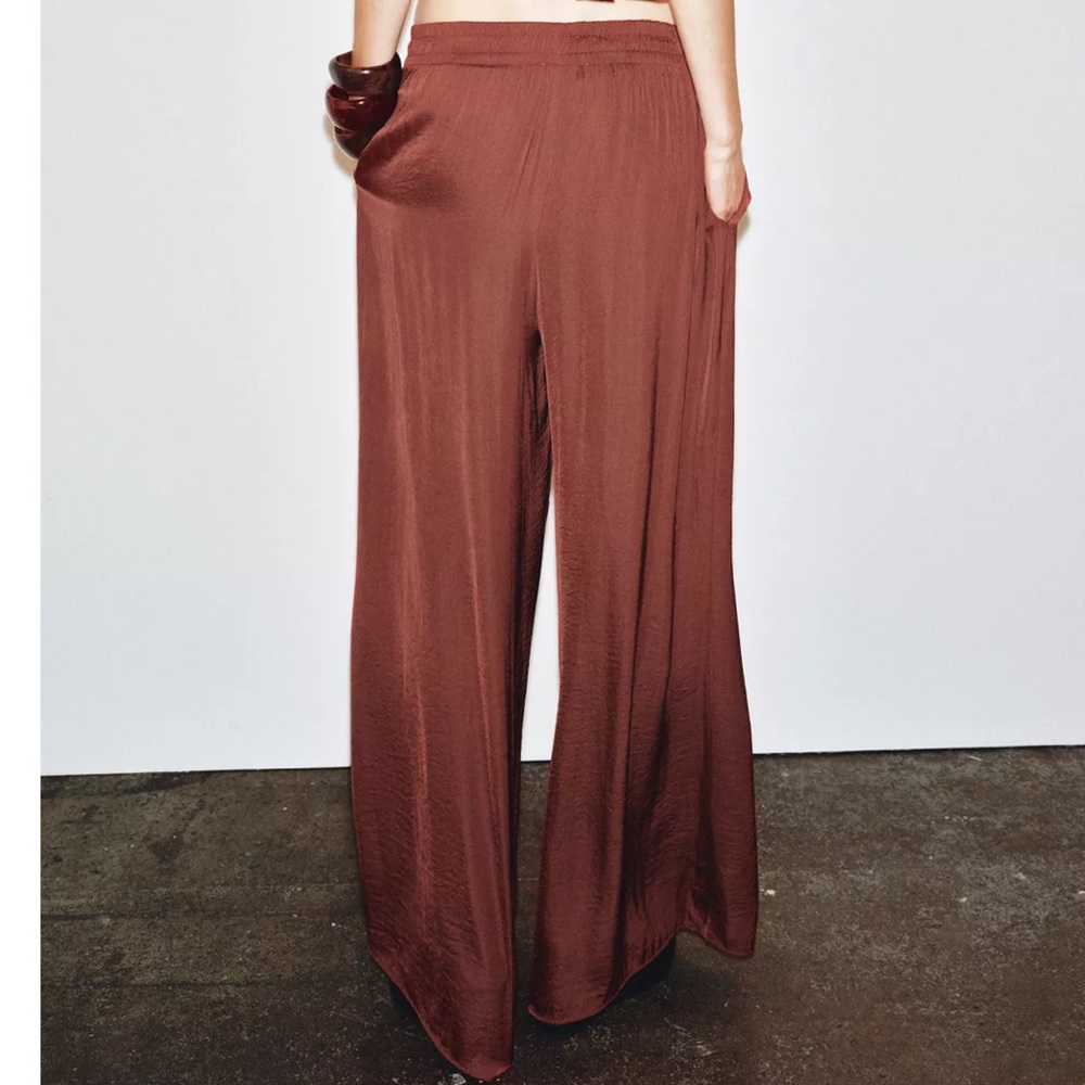 ZARA FLOWY WIDE LEG PANTS